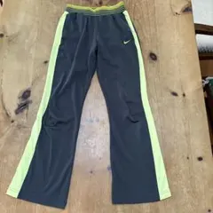 NIKE ナイキ　ジャージ パンツ グレー×ライムグリーン　Ｓ　レディースのサムネイル