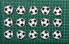 クラフトパンチ　ダイカット　サッカーボール15枚セット
