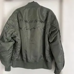 希少LサイズGUxUNDERCOVER MA-1フライトジャケット オリーブ