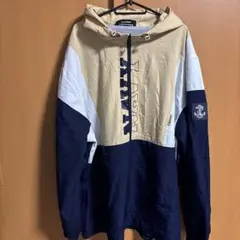 Under Armour フーディジャケット 3XL ベージュ/ネイビー