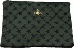 【 ヴィヴィアンウエストウッド 】 クラッチ バッグ グリーン 緑