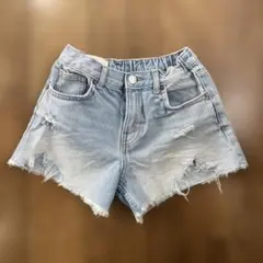 ZARA ダメージデニムハーフパンツ