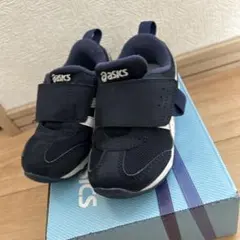 asics キッズスニーカー ネイビー 14.5cm