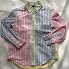 ラルフローレン キッズ 長袖 シャツ ストライプ マルチカラー