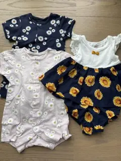 ロンパース2点、セットアップ