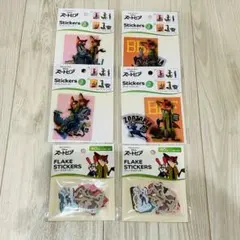 ズートピアステッカーフレークステッカ -6点セット セリア