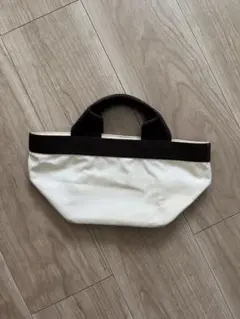 【Herve Chapelier 】トートバッグ ホワイト ブラウン　Sサイズのサムネイル