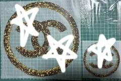 ロゴ グリッター風アイロンプリントシート