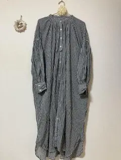 アースミュージック&エコロジー　ギンガムチェックワンピース