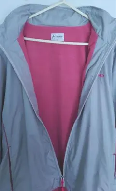 HEAD アウトドア フリース ナイロン ジャケット グレー×ピンク LLサイズ