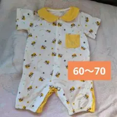 ミツバチ柄ロンパース 60-70cm