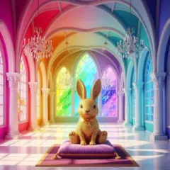天使のうさぎ デジタルアートポスターa4額付き発送♥ - メルカリ