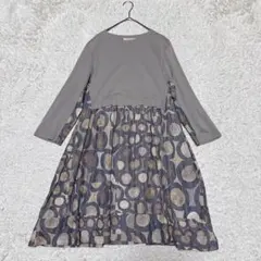 ムー子様 長袖チュニックワンピース　カットソーのサムネイル