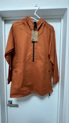 S 新品タグ付き ワークマン　綿アノラックパーカー　レンガ