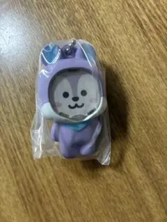 BT21 MANG フォトフレームマスコット ガチャガチャ パープル