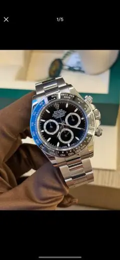 ROLEX デイトナ 自動巻き時計 ブラック/ブルー