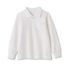 ＜ベルポロ＞長袖ポロシャツ 【制服　白】２枚セット