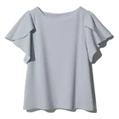 GRL チューリップスリーブトップス ブルー S