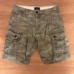 値下げ AMERICAN EAGLE カーゴショートパンツ カモフラージュ