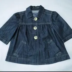 バッチーニBaccini Sサイズ 五分袖デニムジャケット