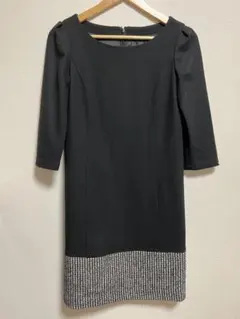 【超可愛い美品✨】untitled アンタイトル黒ワンピース　卒業式