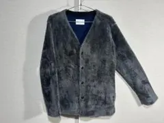 URBAN RESEARCH DOORS ボア カーディガン グレーファー 38
