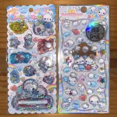 【正規品】あわわちゃん　ウォーターシール　光るジュエルプチドロップ　２点セット