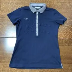 EPICURE GOLF ウィメンズ 半袖 刺繍・ラインストーン入 M 紺色