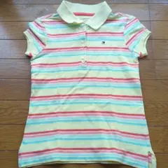 TOMMY HILFIGER ポロシャツ ボーダー柄 キッズ 4-5 110cm