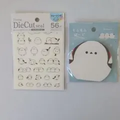 シマエナガのシール56枚セットとメモ70枚