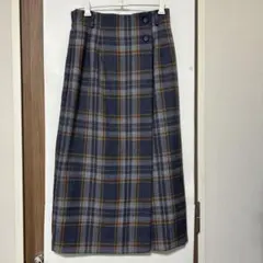 巻きスカート風セミロングスカート