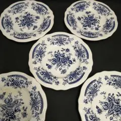 NIKKO　BLUE CARNATION ブルーカーネーション　プレート5枚のサムネイル