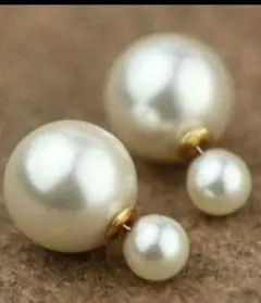 大粒パールピアス バックキャッチピアス パールアクセサリー 可愛いピアス