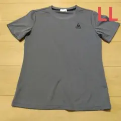 le coq sportif グレー 半袖 メッシュ Tシャツ LLサイズ