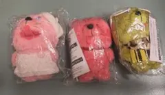キューズモール　ぬいぐるみ マスコット 3点セット