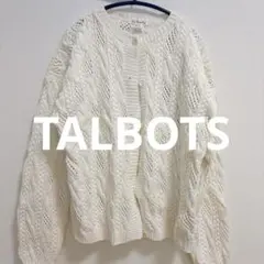 Talbots ホワイト ケーブルニットカーディガンのサムネイル