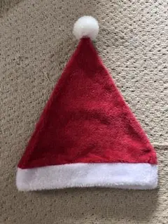 サンタ帽子 赤と白 ポンポン付き