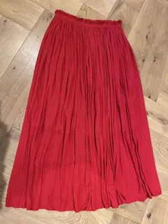 SENCE OF PlACE by UR レッド　ロングスカート