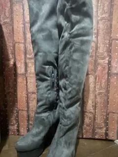 エスペランサ　新品未使用　ロングブーツ　グレー