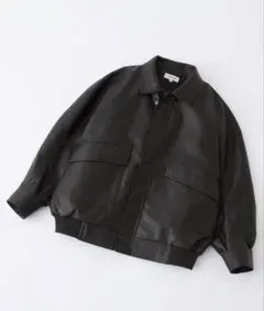 比翼デザインヴィンテージライク オーバーサイズブルゾン