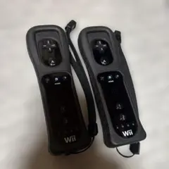Wiiリモコン 2個セット　Wiiコントローラー　任天堂　黒　ブラック