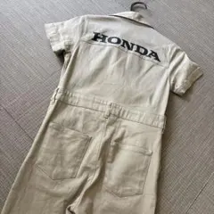 HONDA ホンダ 半袖 つなぎ オーバーオール ベージュ110㌢