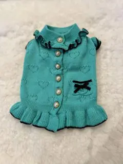 セール　美品　犬服　ペットウェア　カリーナ　 KALINA ハートニットワンピ