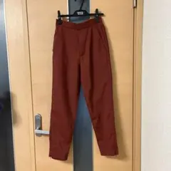 Spick & Span ダークオレンジ　パンツ　レンガ色