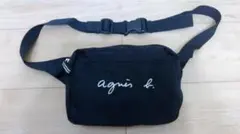 agnès b. アニエスベー　ブラック ボディバッグ　ショルダーバッグのサムネイル