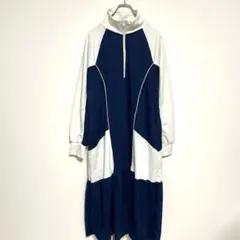 GeeRA 《FIRSTMOODコラボ》ハーフジップ配色ワンピース Lサイズ