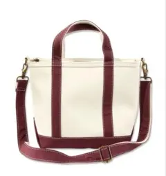 【L.L.Bean】完売ショルダーストラップトートスモールバーガンディー2way