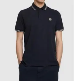 良品】STONE ISLAND ブラック ポロシャツ スリムフィット L - メルカリ