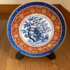 有田焼　 哲山　金襴手松竹梅　大皿　飾皿