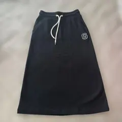 新品未使用　GAP 黒 ロゴ刺繍スウェットタイトスカート